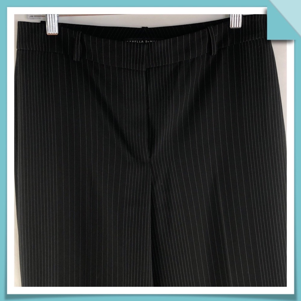 Isabella DeMarco Pinstriped Wide Leg Trousers